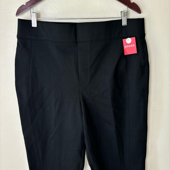 NWT Spanx The Perfect Pant Slim Straight Ponte Knit In Black Size 2XLT 20254T - Picture 4 of 9